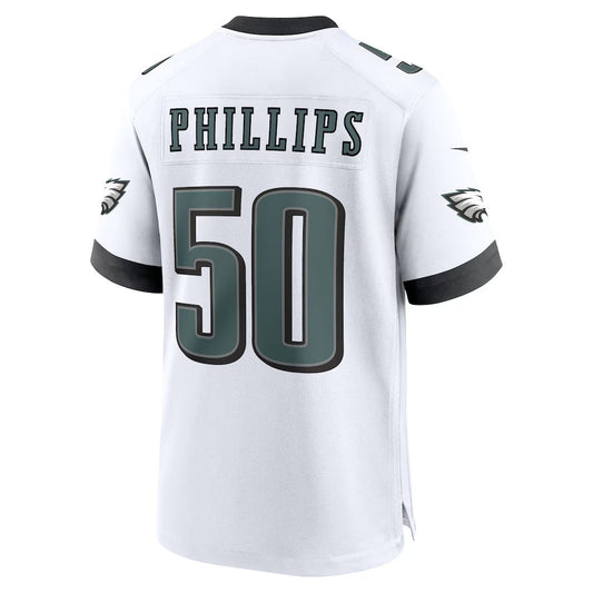 P.Eagles #50 Jaelan Phillips White Game Stitched American Football Jerseys