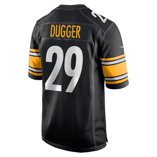 P.Steelers #29 Kyle Dugger Black Team Game Stitched American Football Jerseys