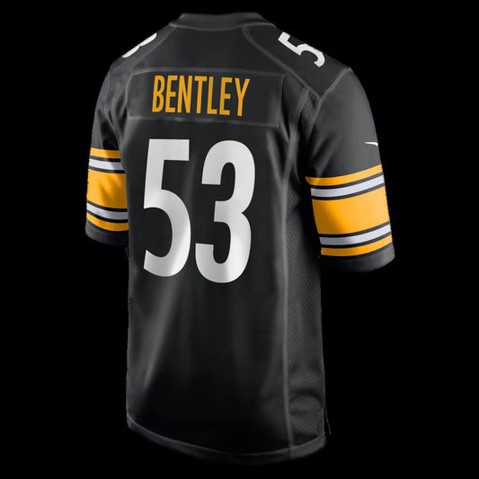 P.Steelers #53 JaWhaun Bentley Black Team Game Stitched American Football Jerseys