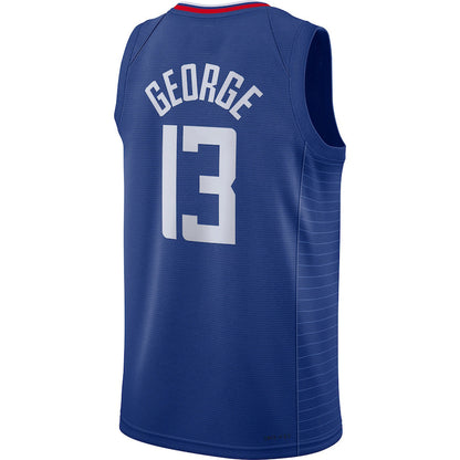 LA.Clippers #13 Paul George 2021-22 Diamond Swingman Jersey Icon Edition Royal Stitched American Basketball Jersey