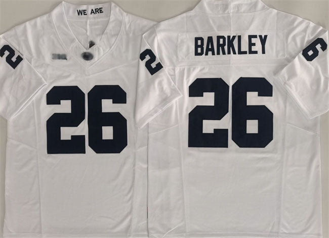 P.State Nittany Lions #26 Saquon Barkley White 2024 F.U.S.E. Stitched College Jerseys