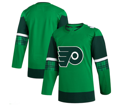 P.Flyers 2023 St. Patrick's Day Primegreen Authentic Jersey - Kelly Green Stitched American Hockey Jerseys CROVYIE