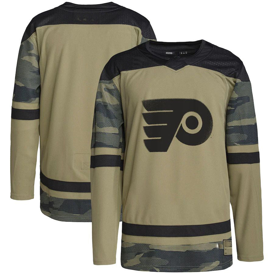 P.Flyers Military Appreciation Team Authentic Practice Jersey Camo Stitched American Hockey Jerseys CROVYIE