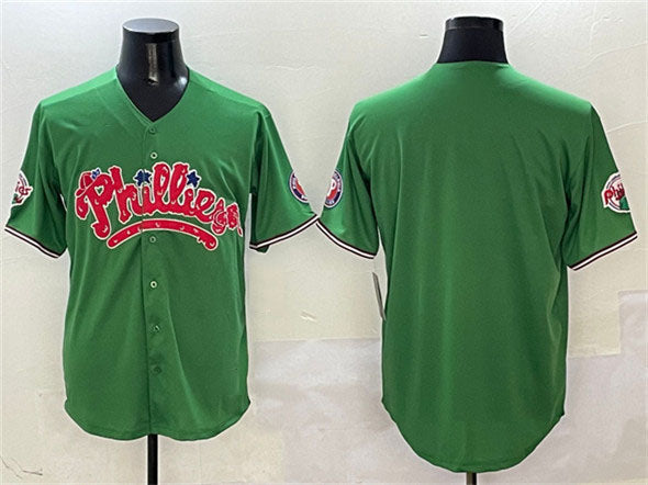 Philadelphia Phillies Blank Green Phanatic Limited Stitched Baseball Jersey