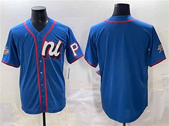 Pittsburgh Pirates National League Blank Blue 2025 All-Star Edition Limited Stitched Baseball Jersey