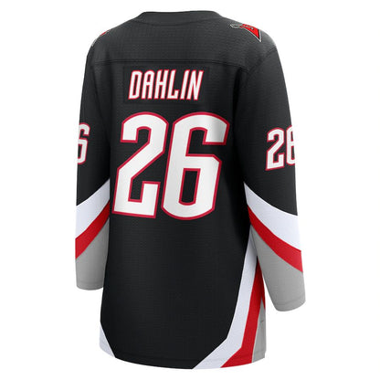 B.Sabres #26 Rasmus Dahlin Fanatics Branded Alternate Premier Breakaway Player Jersey Black Stitched American Hockey Jerseys CROVYIE