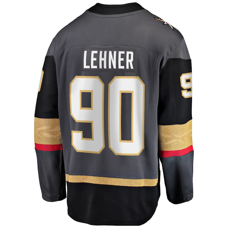 V.Golden Knights #90 Robin Lehner Fanatics Branded Breakaway Alternate Player Jersey Gray Hockey Jerseys CROVYIE