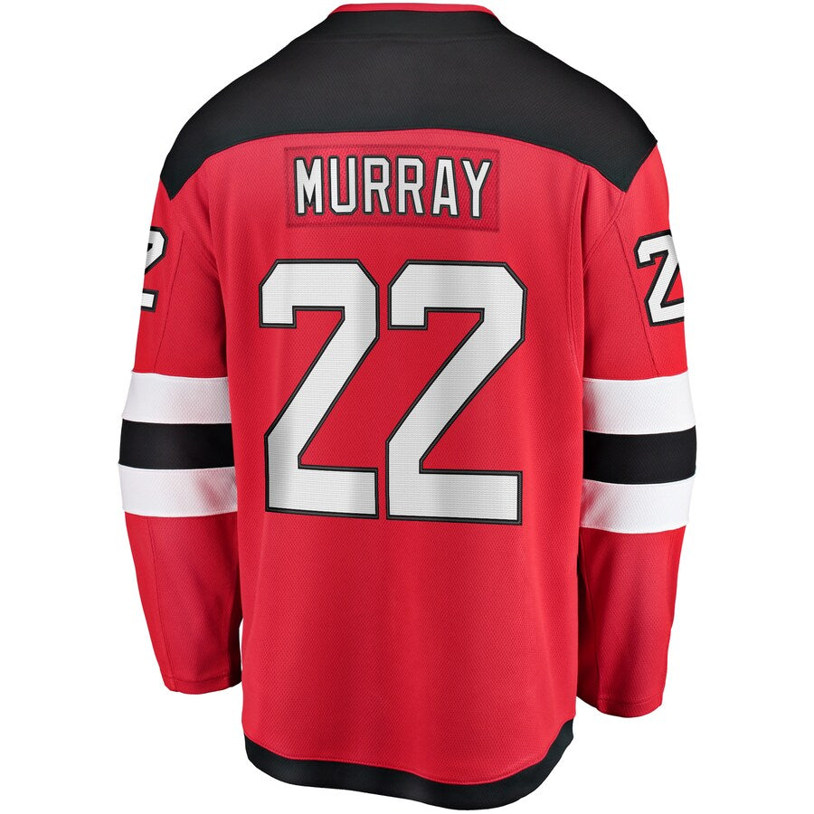 NJ.Devils #22 Ryan Murray Fanatics Branded Youth Breakaway Player Jersey Red Stitched American Hockey Jerseys CROVYIE
