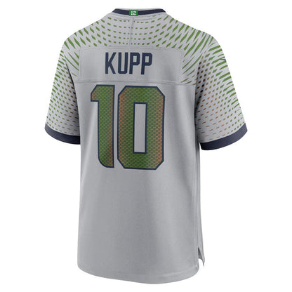 S.Seahawks #10 Cooper Kupp 2025 Rivalries Collection Game Jersey-Nery - Wolf Gray Stitched American Football Jersey-Nerys