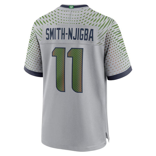 S.Seahawks #11 Jaxon Smith-Njigba 2025 Rivalries Collection Game Jersey-Nery - Wolf Gray Stitched American Football Jersey-Nerys