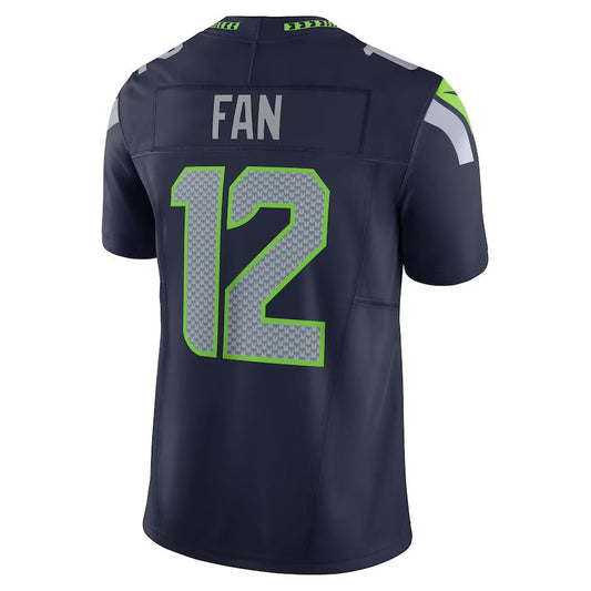 S.Seahawks #12 12th Fan College Navy 50th Season Vapor F.U.S.E. Limited American Football Jerseys