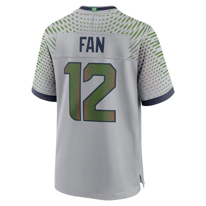 S.Seahawks #12s 2025 Rivalries Collection Game Jersey-Nery - Wolf Gray Stitched American Football Jersey-Nerys