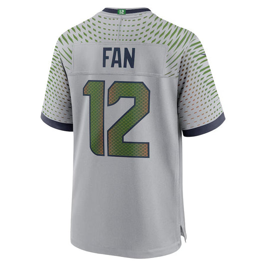 S.Seahawks #12s 2025 Rivalries Collection Game Jersey-Nery - Wolf Gray Stitched American Football Jersey-Nerys