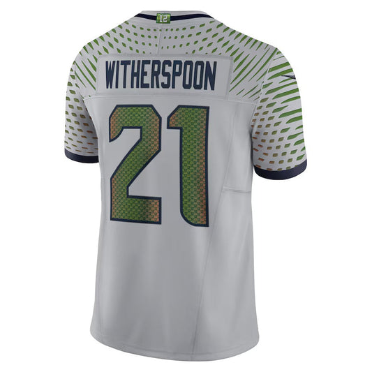 S.Seahawks #21 Devon Witherspoon 2025 Rivalries Collection Limited Jersey-Nery - Wolf Gray Stitched American Football Jersey-Nerys