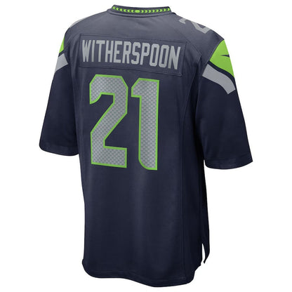 S.Seahawks #21 Devon Witherspoon College Navy Team 50th Season Game Stitched American Football Jerseys