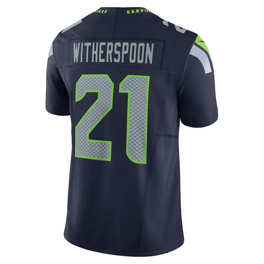 S.Seahawks #21 Devon Witherspoon College Navy Team 50th Season Vapor F.U.S.E. Limited American Football Jerseys