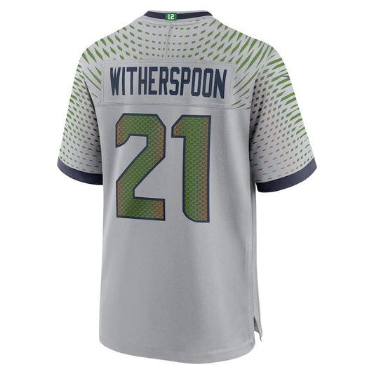 S.Seahawks #21 Devon Witherspoon 2025 Rivalries Collection Game Jersey-Nery - Wolf Gray Stitched American Football Jersey-Nerys