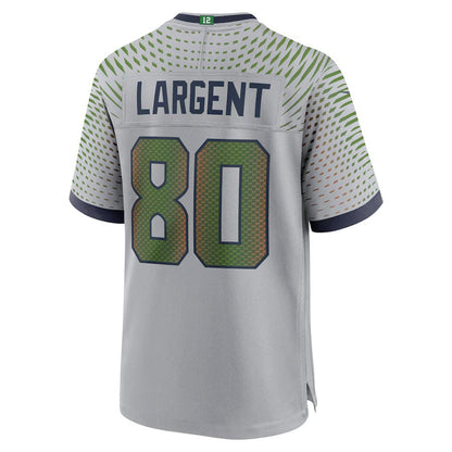 S.Seahawks #80 Steve Largent 2025 Rivalries Collection Retired Player Game Jersey-Nery - Wolf Gray Stitched American Football Jersey-Nerys