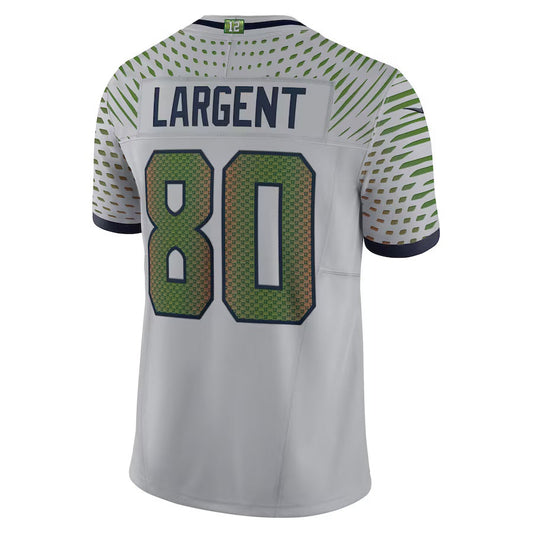 S.Seahawks #80 Steve Largent 2025 Rivalries Collection Retired Player Limited Jersey-Nery - Wolf Gray Stitched American Football Jersey-Nerys