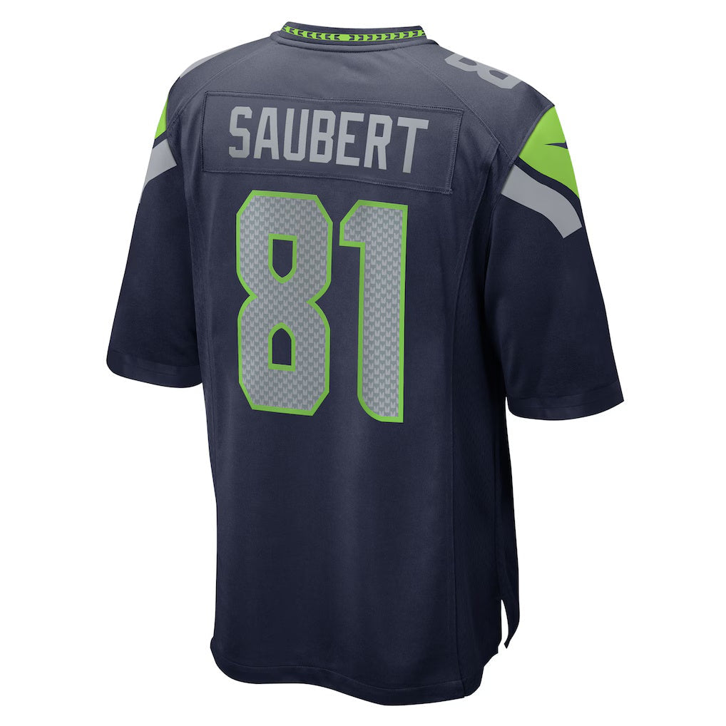 S.Seahawks #81 Eric Saubert College Navy Team Game Stitched American Football Jerseys