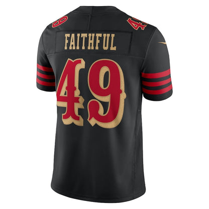 SF.49ers #49 The Faithful 2025 Rivalries Collection Limited Jersey-Nery - Black Stitched American Football Jersey-Nerys
