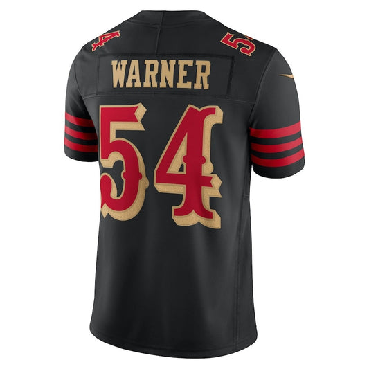 SF.49ers #54 Fred Warner 2025 Rivalries Collection Limited Jersey-Nery - Black Stitched American Football Jersey-Nerys