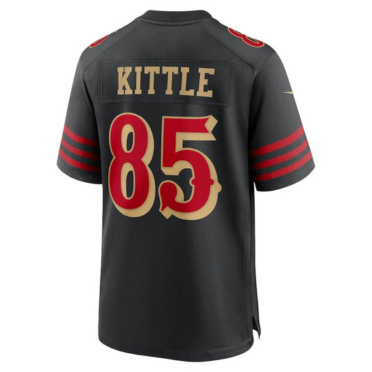 SF.49ers #85 George Kittle 2025 Rivalries Collection Game Jersey-Nery - Black Stitched American Football Jersey-Nerys