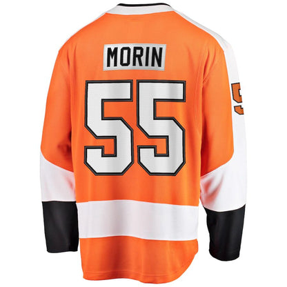 P.Flyers #55 Samuel Morin Fanatics Branded Breakaway Player Jersey Orange Stitched American Hockey Jerseys CROVYIE