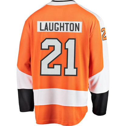 P.Flyers #21 Scott Laughton Fanatics Branded Breakaway Jersey Orange Stitched American Hockey Jerseys CROVYIE
