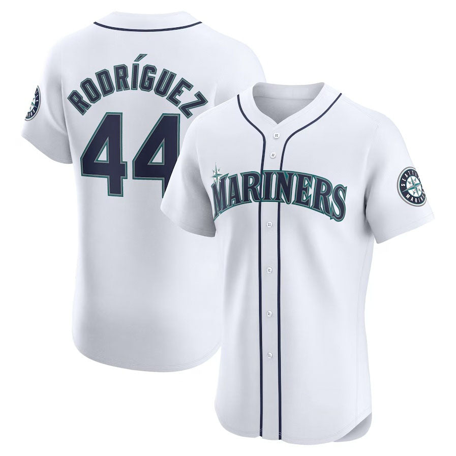 Seattle Mariners #44 Julio Rodr¨ªguez Home Elite Player Jersey - White Stitched Baseball Jersey