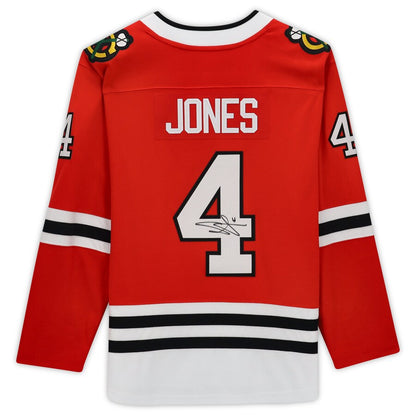 C.Blackhawks #4 Seth Jones Fanatics Authenti Autographed Fanatics Breakaway Jersey Red Stitched American Hockey Jerseys CROVYIE