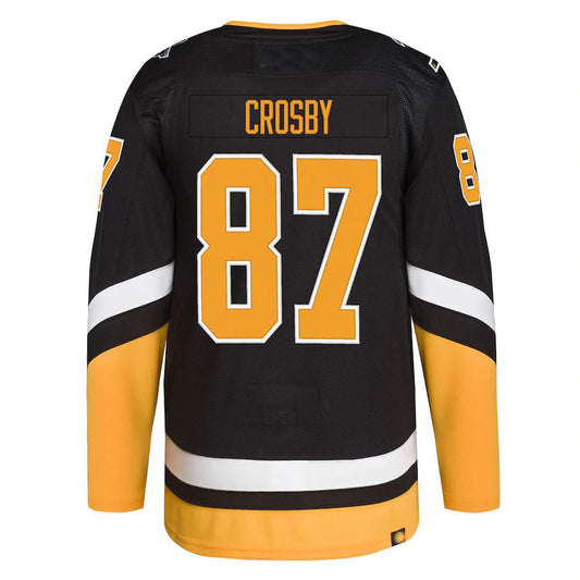 P.Penguins #87 Sidney Crosby 2021-22 Alternate Primegreen Authentic Pro Player Jersey  Black Stitched American Hockey Jerseys CROVYIE