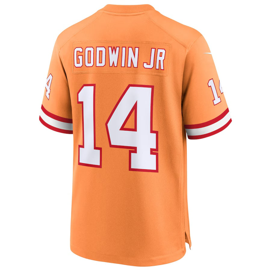 TB.Buccaneers #14 Chris Godwin Jr. Creamsicle 50th Season Game American Football Jerseys