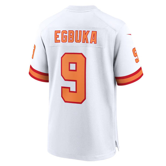 TB.Buccaneers #9 Emeka Egbuka '76 White 50th Season Game American Football Jerseys