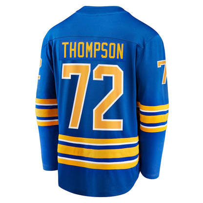 B.Sabres #72 Tage Thompson Fanatics Branded Home Breakaway Player Jersey Royal Stitched American Hockey Jerseys CROVYIE