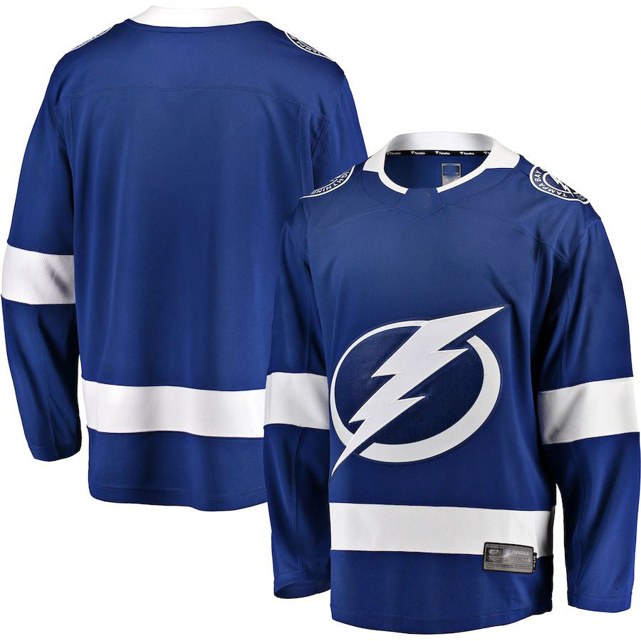 TB.Lightning Fanatics Branded Breakaway Home Jersey Blue Stitched American Hockey Jerseys CROVYIE