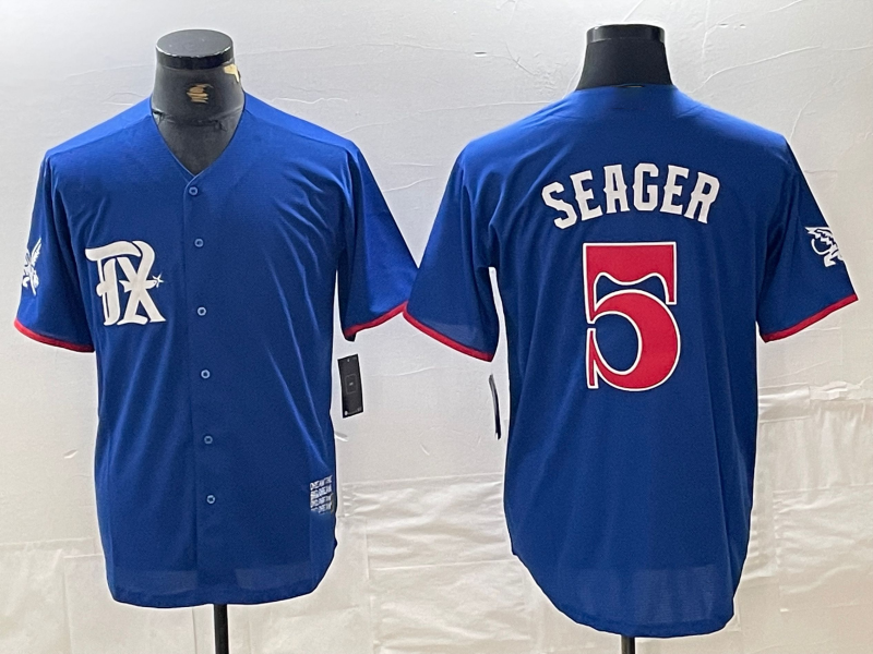 Texas Rangers #5 Corey Seager Royal Blue 2023 City Connect Stitched Baseball Jersey£©