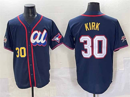 Toronto Blue Jays American League #30 Alejandro Kirk Navy 2025 All-Star Edition Limited Stitched Baseball Jersey