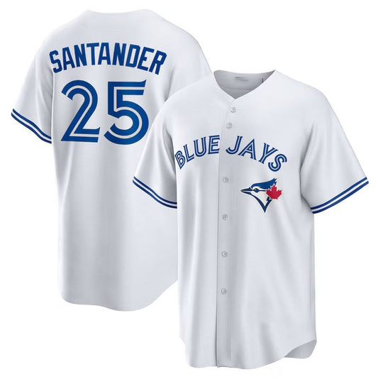 Toronto Blue Jays #25 Anthony Santander Home Replica Jersey - White Stitched Baseball Jersey