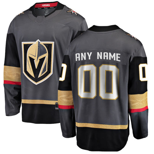 Custom V.Golden Knights Fanatics Branded Alternate Breakaway Jersey Gray Stitched American Hockey Jerseys CROVYIE