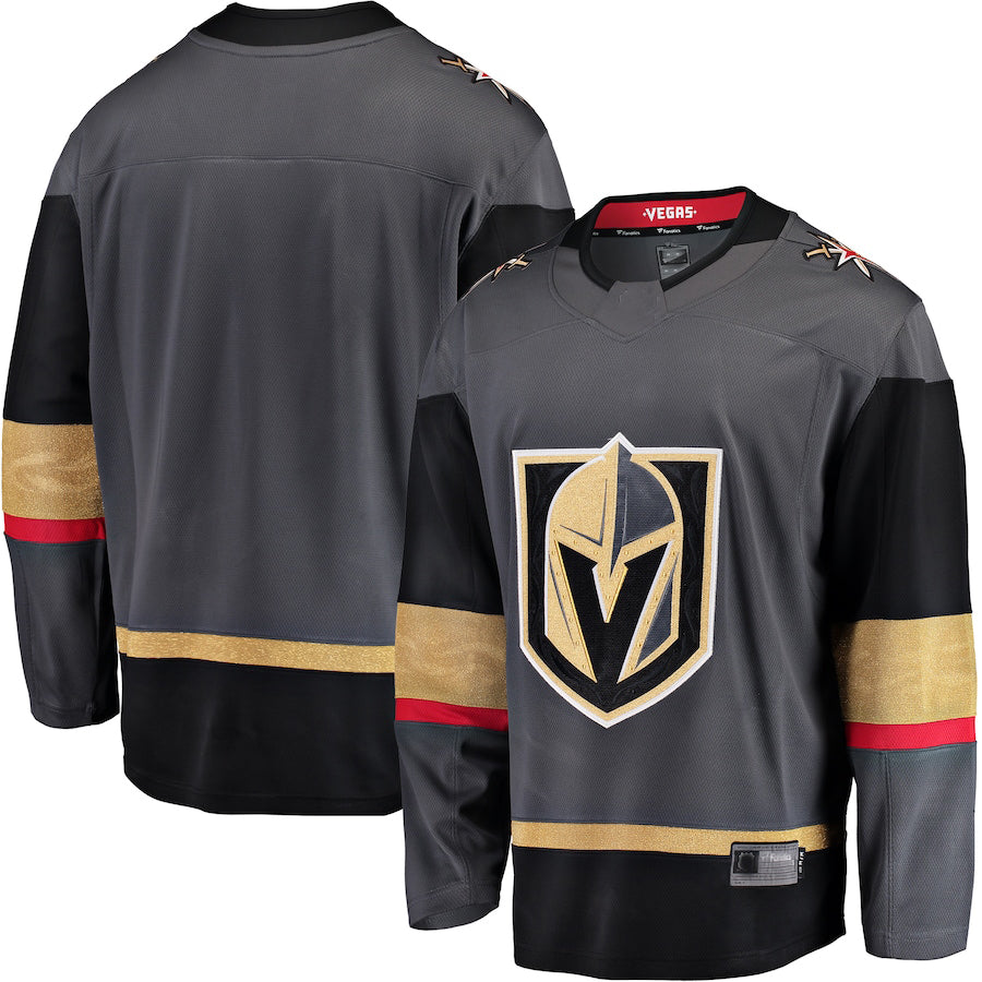 V.Golden Knights Fanatics Branded Breakaway Alternate Jersey Gray Stitched American Hockey Jerseys CROVYIE