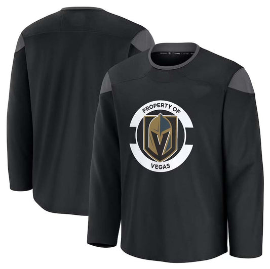 V.Golden Knights Fanatics Team Practice Jersey - Black Stitched American Hockey Jerseys CROVYIE
