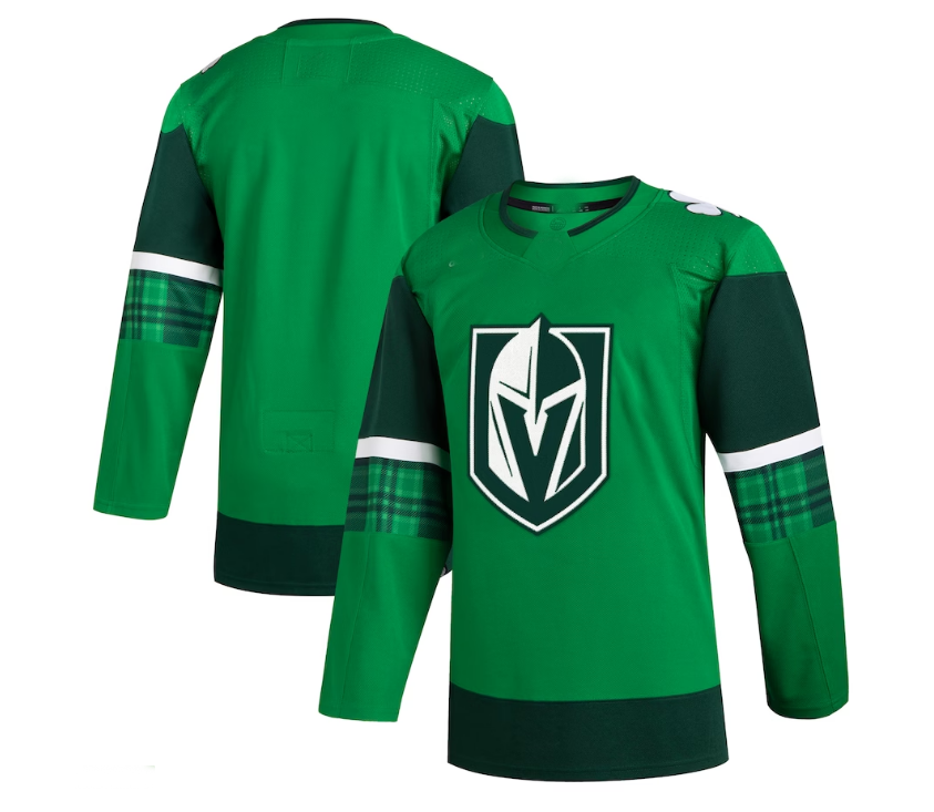 V.Golden Knights 2023 St. Patrick's Day Primegreen Authentic Jersey - Kelly Green Stitched American Hockey Jerseys CROVYIE