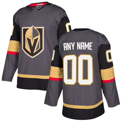 Custom V.Golden Knights Alternate Authentic  Jersey Gray Stitched American Hockey Jerseys CROVYIE