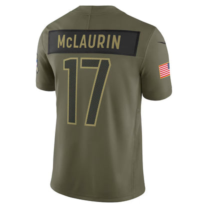 W.Commanders #17 Terry McLaurin Olive 2025 Salute to Service Limited Stitched American Football Jerseys