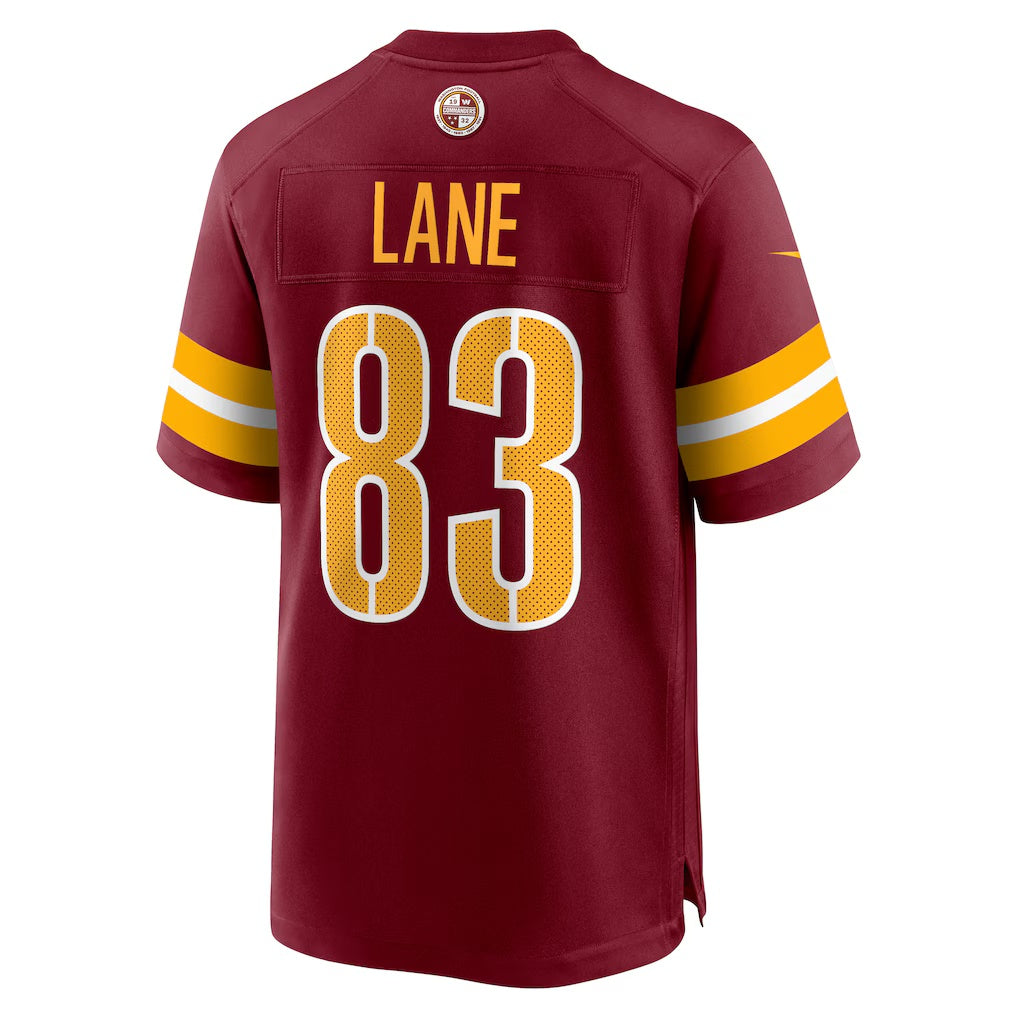 W.Commanders #83 Jaylin Lane Burgundy Team Game Stitched American Football Jerseys