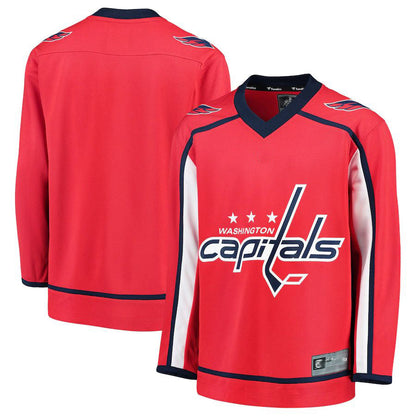 W.Capitals Fanatics Branded Home Replica Blank Jersey Red Stitched American Hockey Jerseys CROVYIE