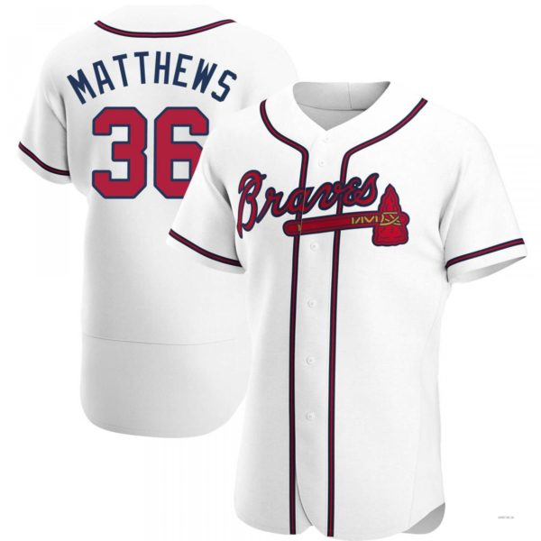 Atlanta Braves #36 Gary Matthews White Home Jersey Stitches Baseball Jerseys