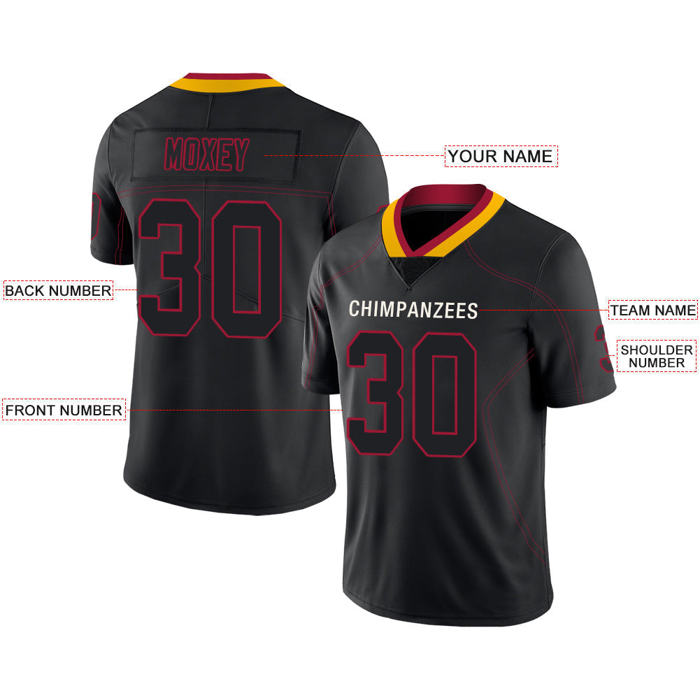 Custom A.Cardinal Men American Black Fashion Stitched Football Jerseys
