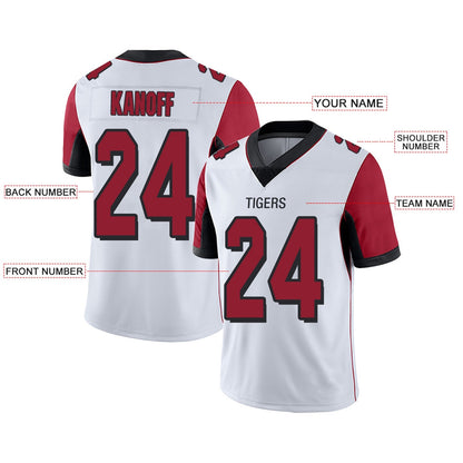 Custom A.Falcons Team Player or Personalized Design Your Own Name for Men Women Youth Jerseys Red Football Jerseys